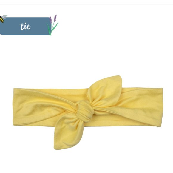 Bizzybcrafts Accessories - Marigold Cotton Tie Headband
